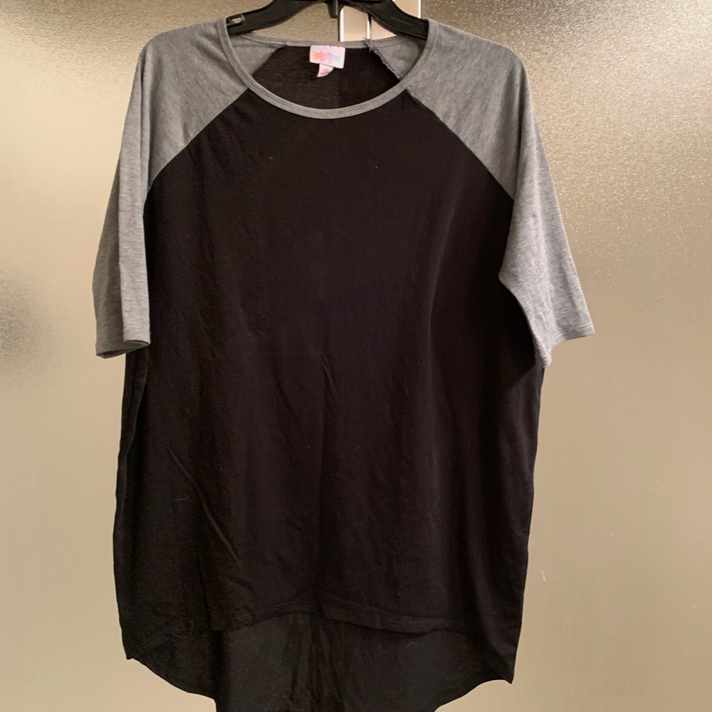 LulaRoe XS black and gray Irma